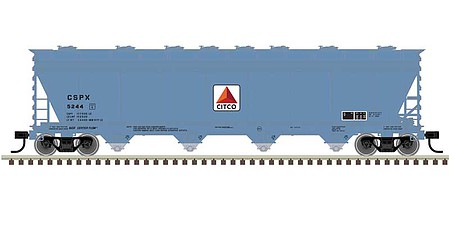 Atlas ACF 5250 Centerflow Covered Hopper Citco #5322 HO Scale Model Train Freight Car #20006405