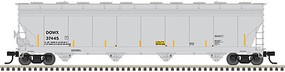Atlas ACF 5701 Covered Hopper DOWX #37445 HO Scale Model Train Freight Car #20006736 Atlas ACF 5701 Covered Hopper DOWX #37445 HO Scale Model Train Freight Car #20006736