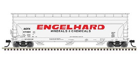 Atlas 4650 3-bay Centerflow Hopper Engelhard #47455 HO Scale Model Train Freight Car #20006933 Atlas 4650 3-bay Centerflow Hopper Engelhard #47455 HO Scale Model Train Freight Car #20006933