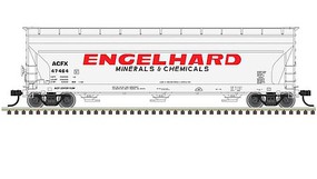Atlas 4650 3-bay Centerflow Hopper Engelhard #47464 HO Scale Model Train Freight Car #20006934 Atlas 4650 3-bay Centerflow Hopper Engelhard #47464 HO Scale Model Train Freight Car #20006934