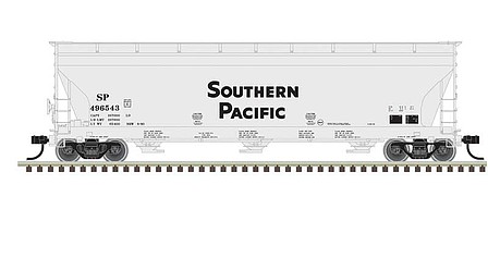 Atlas 4650 3-bay Centerflow Southern Pacific #496576 HO Scale Model Train Freight Car #20006952