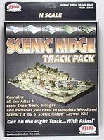 Atlas Code 80 Scenic Ridge Track Pack (for WOOU0482) N Scale Nickel Silver Model Train Track #2588