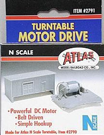 Atlas Turntable Motor Drive Unit N Scale Nickel Silver Model Train Track #2791