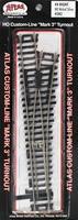 Atlas Code 100 #4 Turnout RH N/S Mk4 HO Scale Nickel Silver Model Train Track #282 Atlas Code 100 #4 Turnout RH N/S Mk4 HO Scale Nickel Silver Model Train Track #282