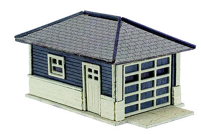 Atlas Barbs Bungalow Garage Wooden Kit (2) N Scale Model Railroad Building #2860