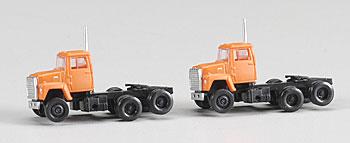 Atlas 1984 Ford 9000 LNT Semi Tractor Orange N Scale Model Train Roadway Vehicle #2928