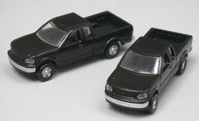Atlas American Trucks Ford F-150 Standard Side Pickup 2-Pack Black N-Scale (2) Atlas American Trucks Ford F-150 Standard Side Pickup 2-Pack Black N-Scale (2)