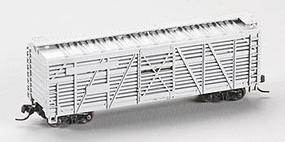 40' Stock Car - Assembled - Undecorated N Scale Model Train Freight Car #3520
