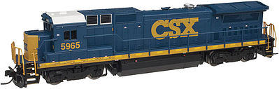 Atlas GE Dash 8-40B CSX #5970 (blue, yellow, white) N Scale Model Train Diesel Locomotive #40000477