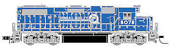 Atlas GP38-2 DCC Conrail #8072 N Scale Model Train Diesel Locomotive #40002290