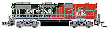 Atlas GP38-2 Hi Nose DC NdeM #9205 N Scale Model Train Diesel Locomotive #40002308