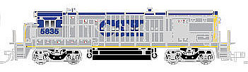 Atlas B36-7 DC CSX #5811 N Scale Model Train Diesel Locomotive #40002398
