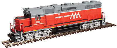 Atlas GP-38 Vermont Railway #207 W/dcc N Scale Model Train Diesel Locomotive #40002755
