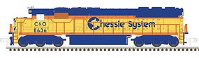 Atlas SD50 DCC Chessie System Chesapeake & Ohio 8636 N Scale Model Train Diesel Locomotive #40003966