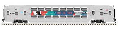Atlas NJ Transit Trailer with Safe Slogan #7593 N Scale Model Train Passenger Car #40004065