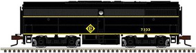 Atlas Alco FB1 Standard DC Master(TM) Silver Erie Lackawanna 7382 (Ex-Erie, blalck, yellow) N-Scale