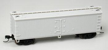 Atlas 40 Wood Reefer Undecorated N Scale Model Train Freight Car #41400