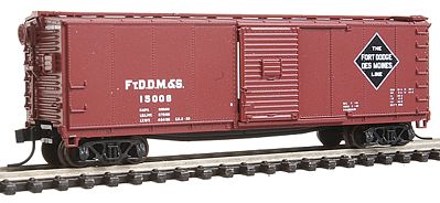 Atlas Master(R) USRA 40 Rebuilt Steel Boxcar - Ready to Run Fort Dodge, Des Moines & Southern #15008 (brown, Large Diamond Logo) - N-Scale