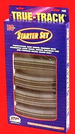 Atlas Code 83 True-Track Starter Set HO Scale Nickel Silver Model Train Track #488