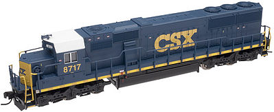 Atlas SD60 w/DCC CSX 8715 N Scale Model Train Diesel Locomotive #49142