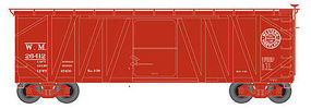 USRA Single-Sheathed Wood Boxcar Western Maryland N Scale Model Train Freight Car #50001259