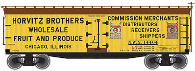 Atlas 40 Wood Reefer Horvitz Brothers NWX #14403 N Scale Model Train Freight Car #50001262