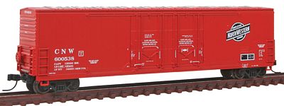 Atlas 53 Double Plug-Door Boxcar Chicago & North Western N Scale Model Train Freight Car #50001408