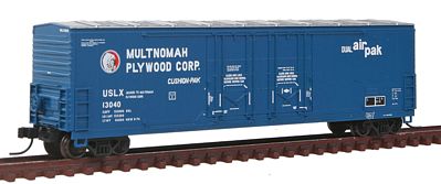 Atlas Evans 53 Double Plug-Door Boxcar Multnomah Plywood N Scale Model Train Freight Car #50001415