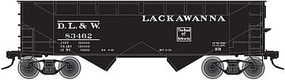 2-Bay Offset-Side Hopper D,L,&W N Scale Model Train Freight Car #50001642