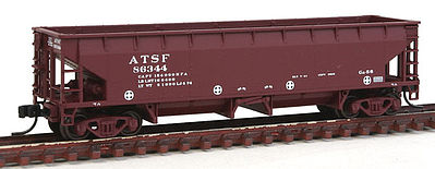 Atlas 70 Ton Ballast Car ATSF #86344 N Scale Model Train Freight Car #50001693