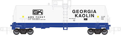Atlas Kaolin Tank Car Georgia Kaolin #75787 (white, black) N Scale Model Train Freight Car #50001955
