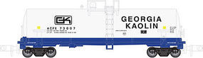 Kaolin Tank Car Georgia Kaolin #75796 (white, black) N Scale Model Train Freight Car #50001957