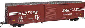 Atlas 60' Single Door Auto Box Western Maryland 495979 N Scale Model Train Freight Car #50001992 Atlas 60' Single Door Auto Box Western Maryland 495979 N Scale Model Train Freight Car #50001992