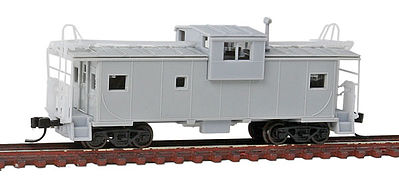 Atlas EV Caboose Undecorated with Roof Walk N Scale Model Train Freight Car #50002034