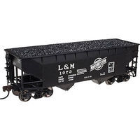 2 Bay Offset Hopper L&M #1073 N Scale Model Train Freight Car #50002158