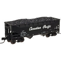 2 Bay Offset Hopper Canadian Pacific #357142 N Scale Model Train Freight Car #50002170