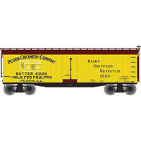 Atlas 40' Wood Reefer Peoria #1550 N Scale Model Train Freight Car #50002233 Atlas 40' Wood Reefer Peoria #1550 N Scale Model Train Freight Car #50002233