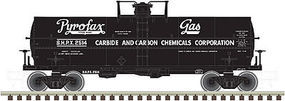 11,000-Gallon Tank Car w/Platform Pyrofax Gas #2514 N Scale Model Train Freight Car #50002645