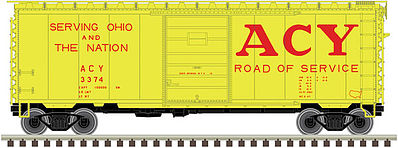 Atlas 40 PS-1 Boxcar Akron, Canton & Youngstown #3307 N Scale Model Train Freight Car #50002649