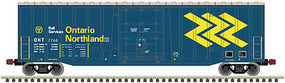 NSC 50' Plug Door Boxcar Ontario Northland #7700 N Scale Model Train Freight Car #50002788