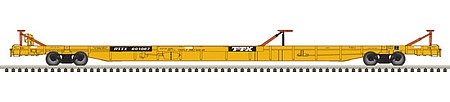 Atlas ACF 89 F89-J Flatcar TTX #601544 (Large Logo) N Scale Model Train Freight Car #50003137