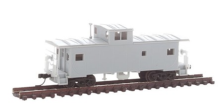 Atlas Standard Cupola Caboose Undecorated N Scale Model Train Freight Car #50003155