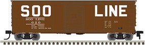 Atlas USRA Steel Boxcar SOO Line 488 N Scale Model Train Freight Car #50003339