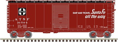 Atlas 40 PS-1 Boxcar ATSF 31504 N Scale Model Train Freight Car #50003358