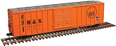 Atlas FMC 5077 Single Door Boxcar H and S Railroad #2008 N Scale Model Train Freight Car #50003432