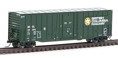 Atlas 50 Plug door Boxcar British Columbia Rail #851002 N Scale Model Train Freight Car #50003556