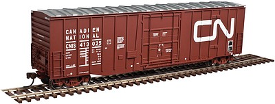 Atlas 50 Plug Door Boxcar Canadian National #413199 N Scale Model Train Freight Car #50003559