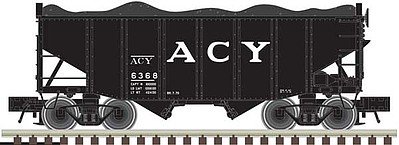 Atlas 55 Ton Fishbelly Hopper ACY #6347 N Scale Model Train Freight Car #50003687