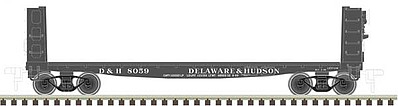 Atlas Pulpwood Flatcar Delaware & Hudson #8048 N Scale Model Train Freight Car #50003710
