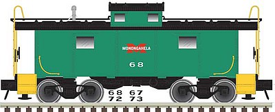 Atlas NE-6 Caboose Monongahela Railway 73 N Scale Model Train Freight Car #50003850